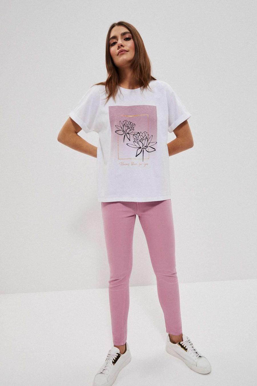 Moodo Kalhoty dámské LAICA - Růžová - velikost XS