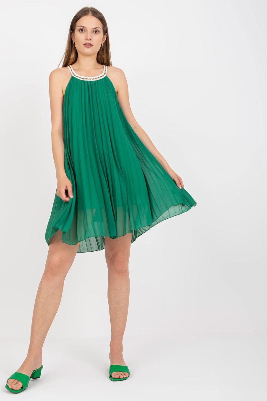Ostatní značky šaty dámské 167571 - Zelená