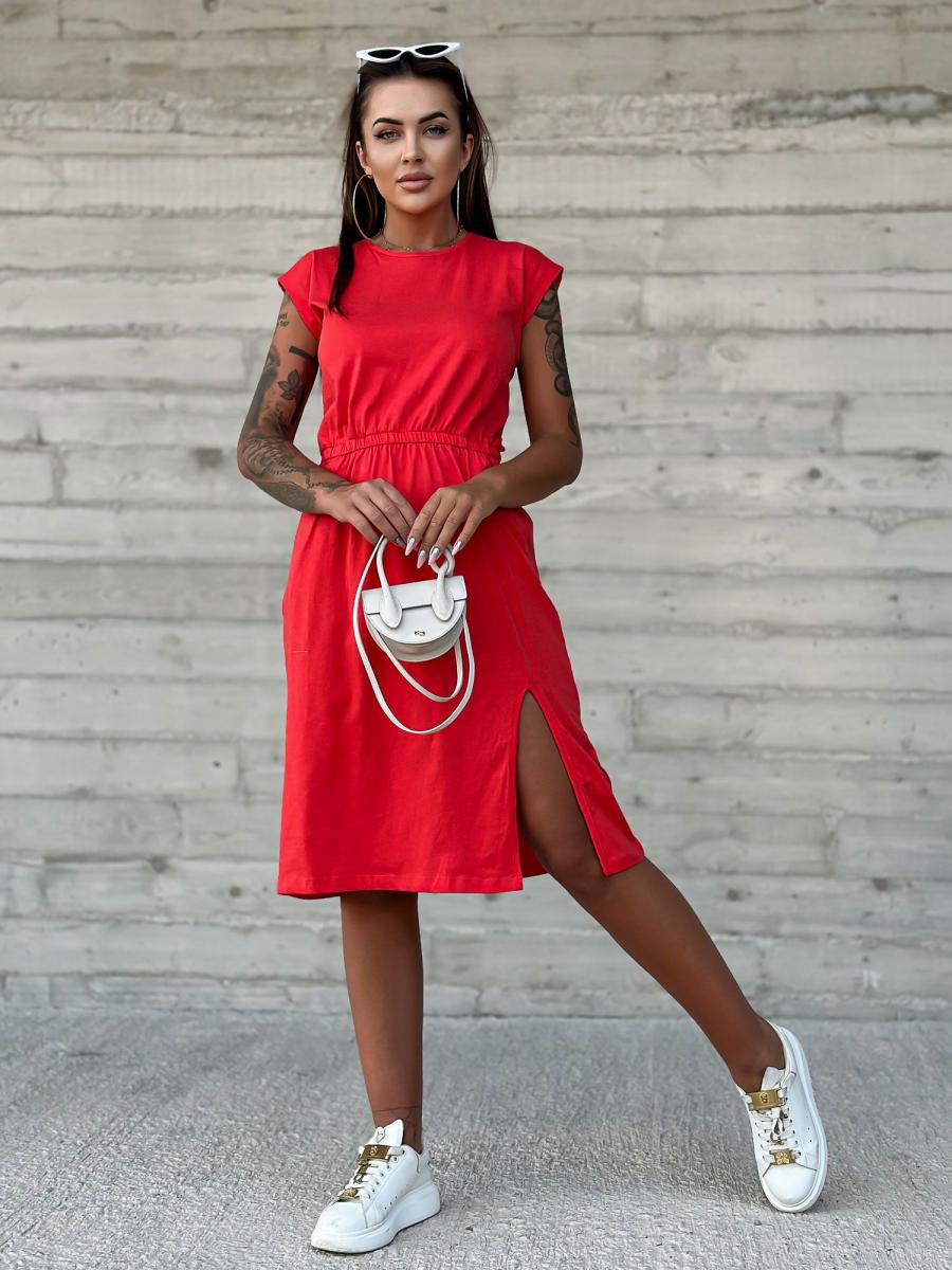 RUE šaty dámské SANNI - červená - velikost M