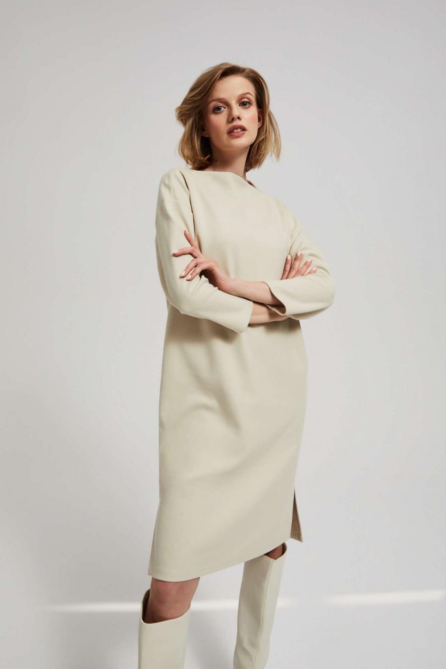Moodo šaty dámské PROST - Béžová - velikost XXL